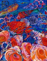 Lucies Augen<br />&Ouml;l auf Leinwand<br />180 x 140 cm<br />2010