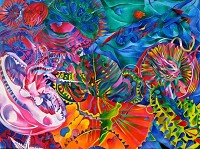 Der Schwimmer<br />&Ouml;l auf Leinwand<br />135 x 180 cm<br />2011